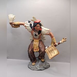 Vintage Native American Chief “The Old West” Collection Ceramic Canada 11" SEE
